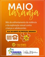 Câmara de Presidente Kennedy destaca a importância da campanha Maio Laranja na luta contra o abuso e exploração sexual de crianças e adolescentes