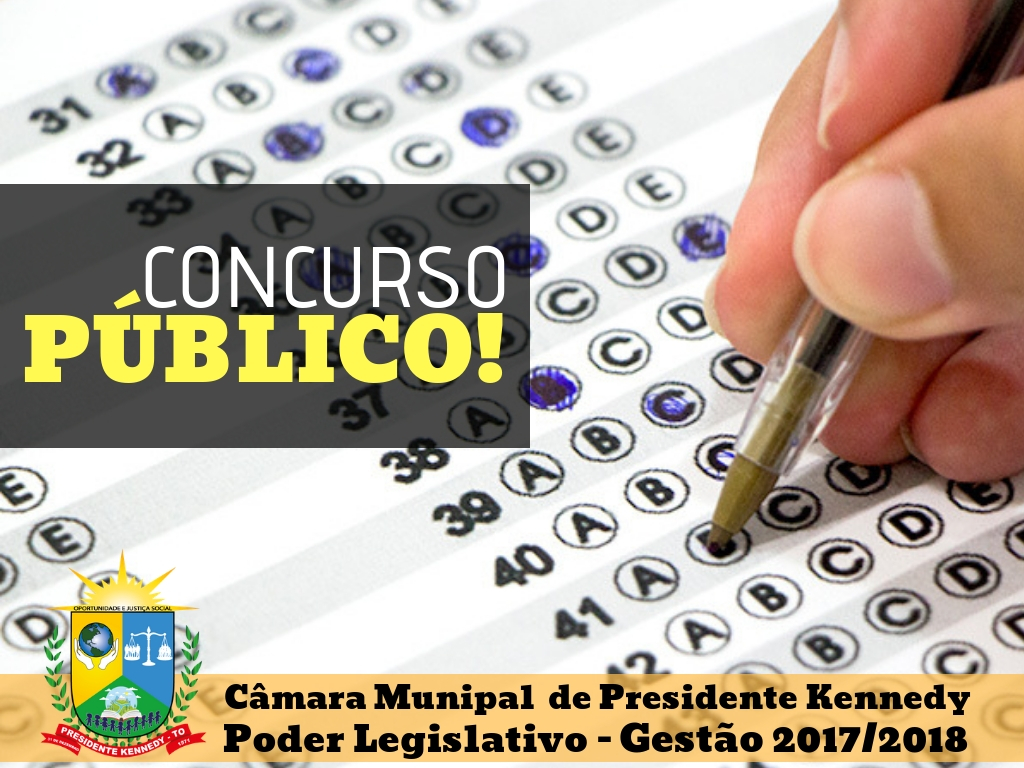 CÂMARA MUNICIPAL, EM PARCERIA COM PREFEITURA DE PRESIDENTE KENNEDY, LANÇA EDITAL PARA CONCURSO